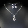 Accessory for bride, necklace and earrings, long set with tassels, elegant wedding dress, accessories, light luxury style