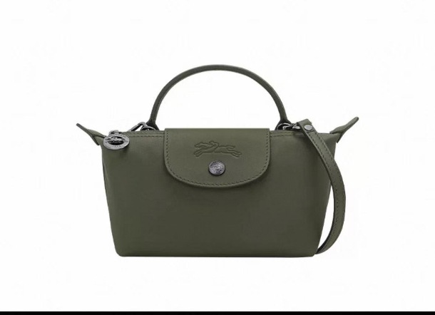 Leather mini olive green
