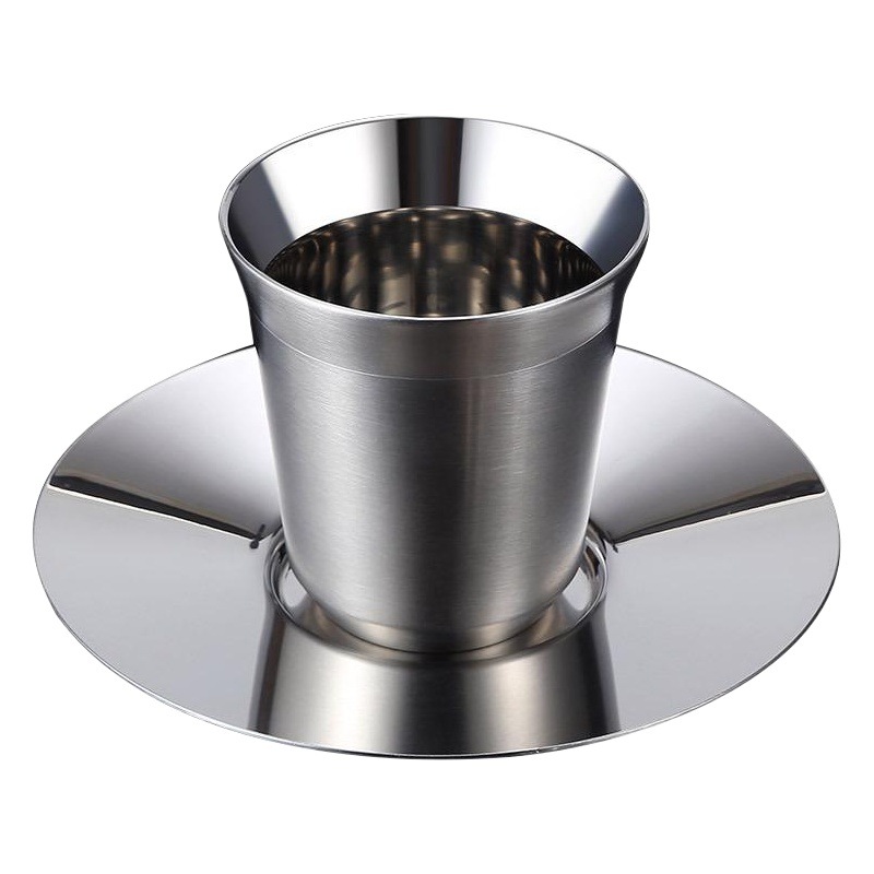 86ML taza de café de doble capa de acero inoxidable 304 taza de los niños aislados taza de té copa de vino 160ML Amazon