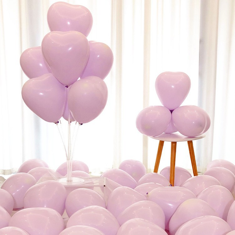 Globos de látex en forma de corazón de 10 pulgadas para decoración de bodas, creación de escenarios, bodas, globos de cumpleaños image 14