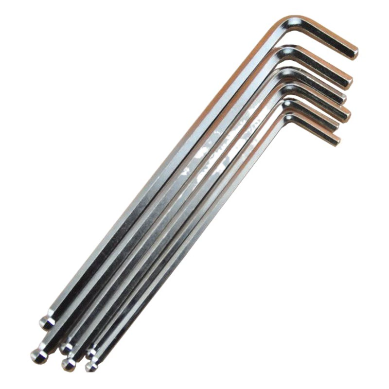 Шестигранный ключ удлиненный шестигранный ключ с шаровой головкой никелированный удлиненный шаровой ключ с шаровой головкой