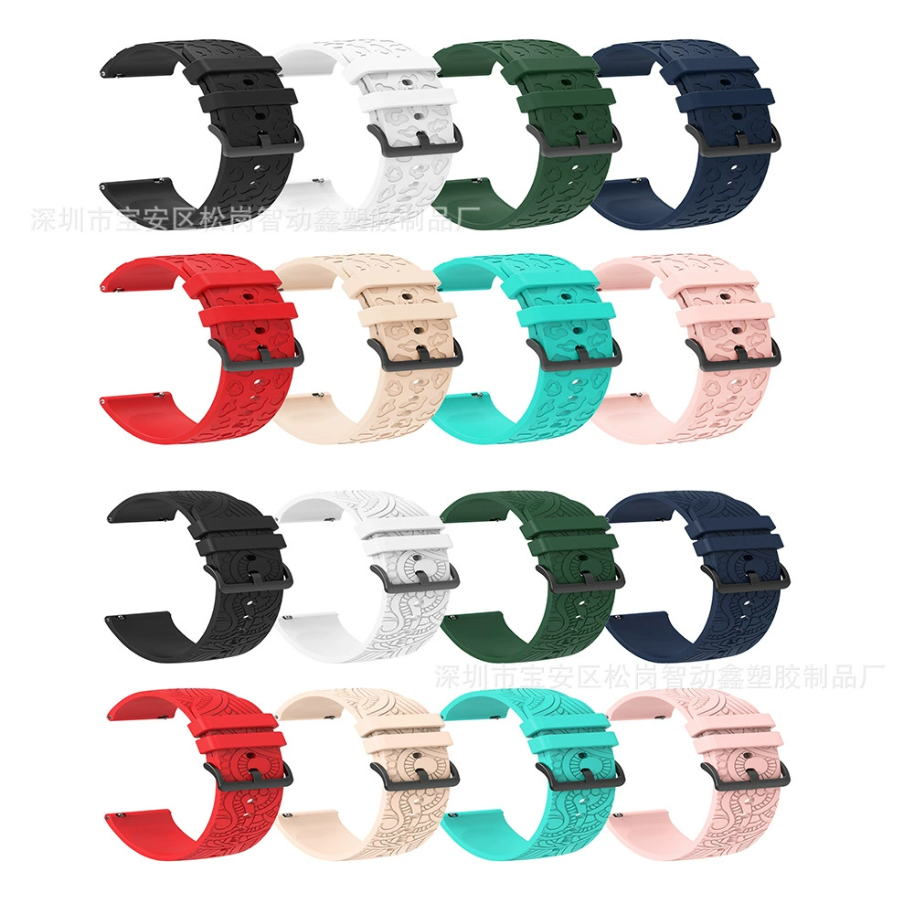 Для Jiaming Venu2/S силиконовый ремешок для лазерной резки Huami GTS/Huawei GT2 лазерная резьба 20 мм ремешок