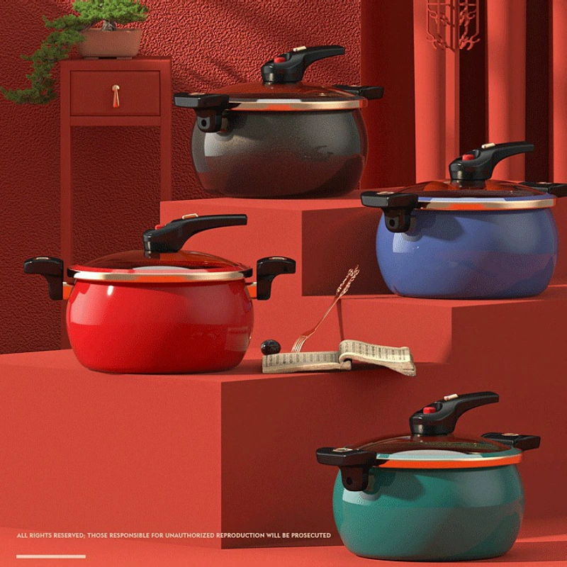 Zun -off немецкая эмаль enamel микро-давление кухонная плита производитель прямые продажи крупной емкости давления антипригарная кастрюля тушеный горшок