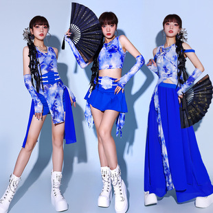 女团舞台装kpop打歌服中国风演出服打鼓舞蹈服女套装爵士舞服装-阿里巴巴