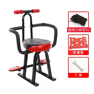 seat motorcycle scooter children's – Motorcycle child seat - high-end-black-and-red-armrests-side-circumference-high-elastic-straps