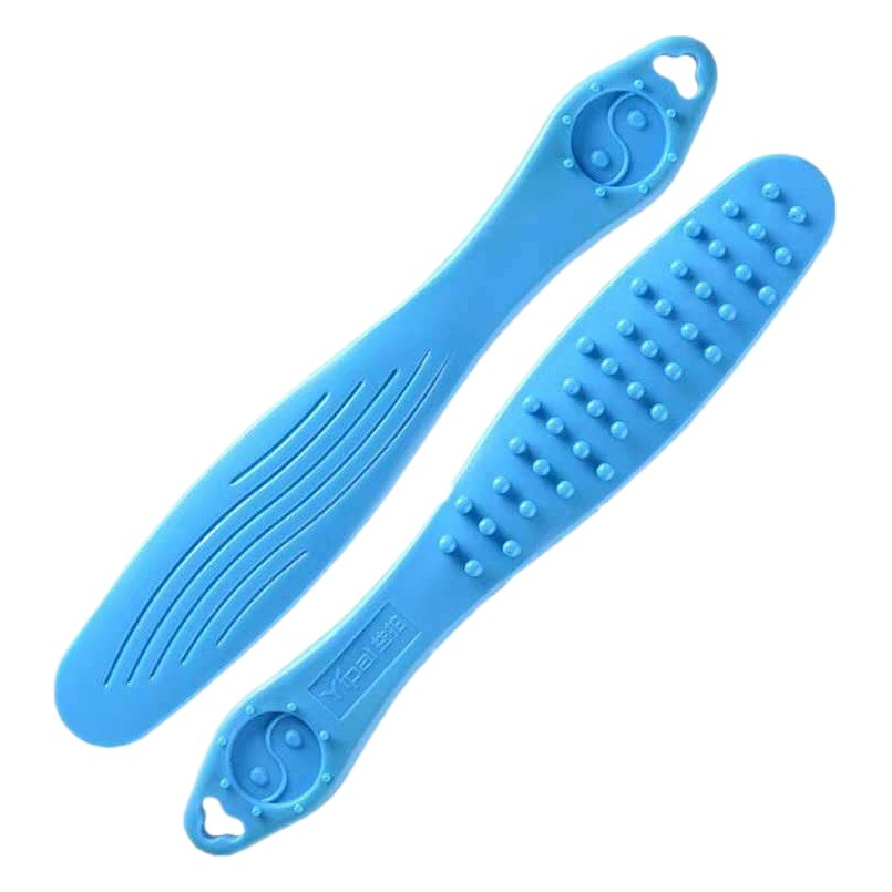 Raqueta Meridiana alargada tablero de masaje palo de masaje de silicona martillo raqueta de fitness palo golpeando hombro cuello espalda raqueta de cuidado de la salud