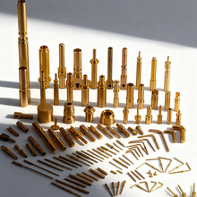 订做航空连接器插针插孔冠簧镀金公母铜pin针大电流电源插头插针