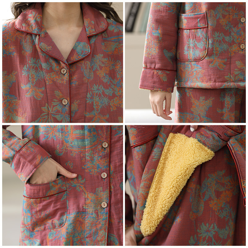 Primavera y verano nuevos hombres de las mujeres homewear pareja traje puro algodón fino más tamaño Internet celebridad rojo al aire libre pijamas venta por mayor