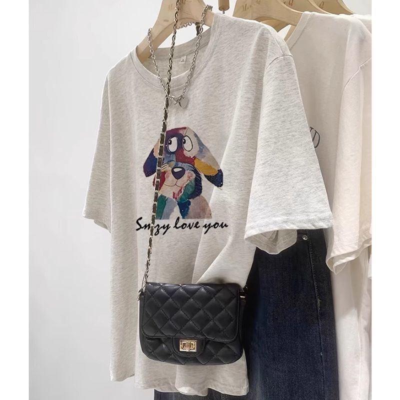 Loose Casual 2026 New Pure Cotton Short-Sleeved T-Shirt for Women, Mid-Length, Covers the Buttocks, Plus Size Top, Base Shirt for Summer Loose Casual 2026 New Pure Cotton Short-Sleeved T-Shirt for Women, Mid-Length, Covers the Buttocks, Plus Size Top, Base Shirt for Summer