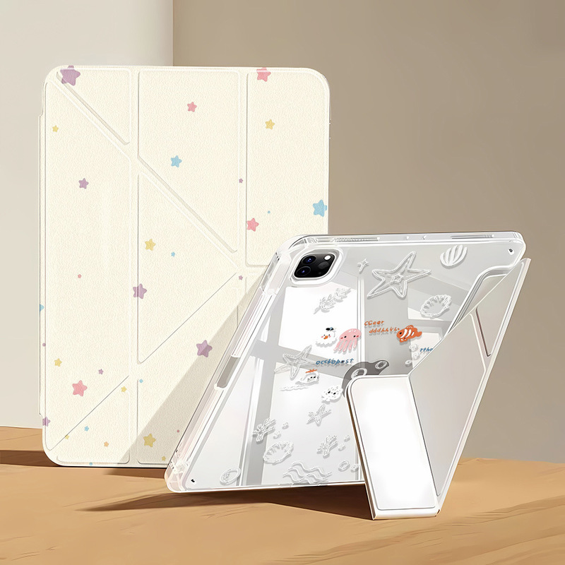 Starship Suitable for iPad Pro 11inch Y-Fold Edge Sticker Tablet Protective Case iPad Pro 13inch Niche Product