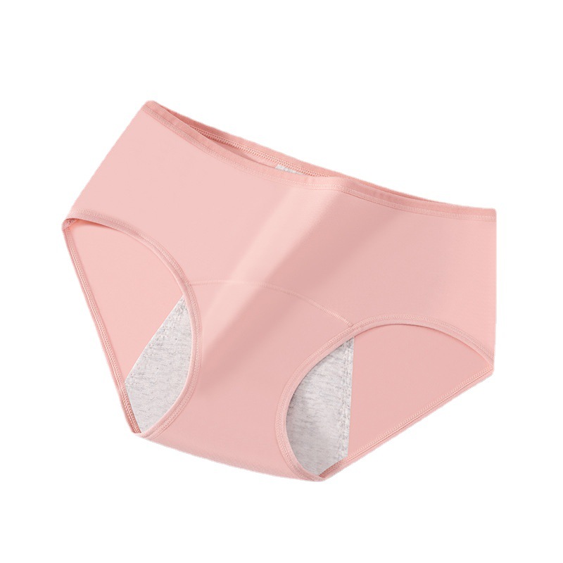 Color caramelo puro algodón transpirable pantalones físicos extra grande ensanchado impermeable a prueba de fugas cómoda ropa interior agradable a la piel