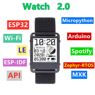 Llwatch Esp32 Programmable Digital Watch Smart Open Source Bracelet E-Lnk Ink Screen Development Arduino