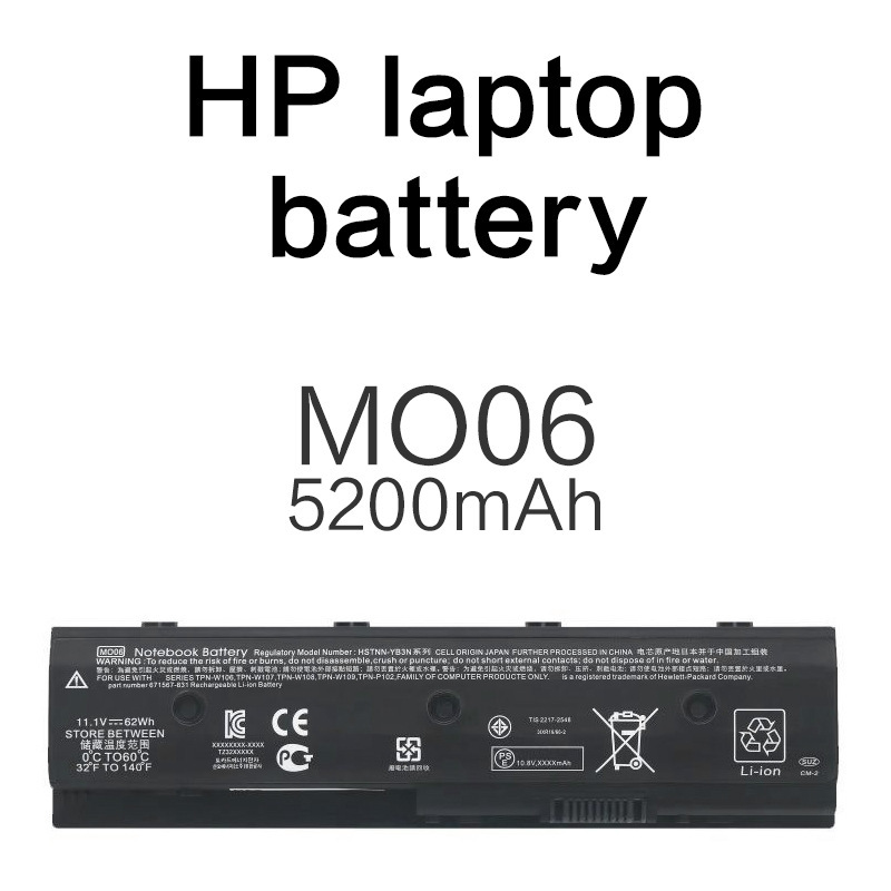 Mo06/5200Mah Suitable for Hp Pavilion Dv4-5000 Dv6-7000 Dv7-7000 Battery