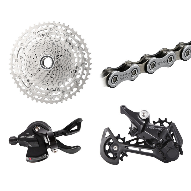 Ximano SHIMANOM5100 Kit de 11 velocidades de bicicleta de montaña dedo dial trasero del volante transmisión sin ventana