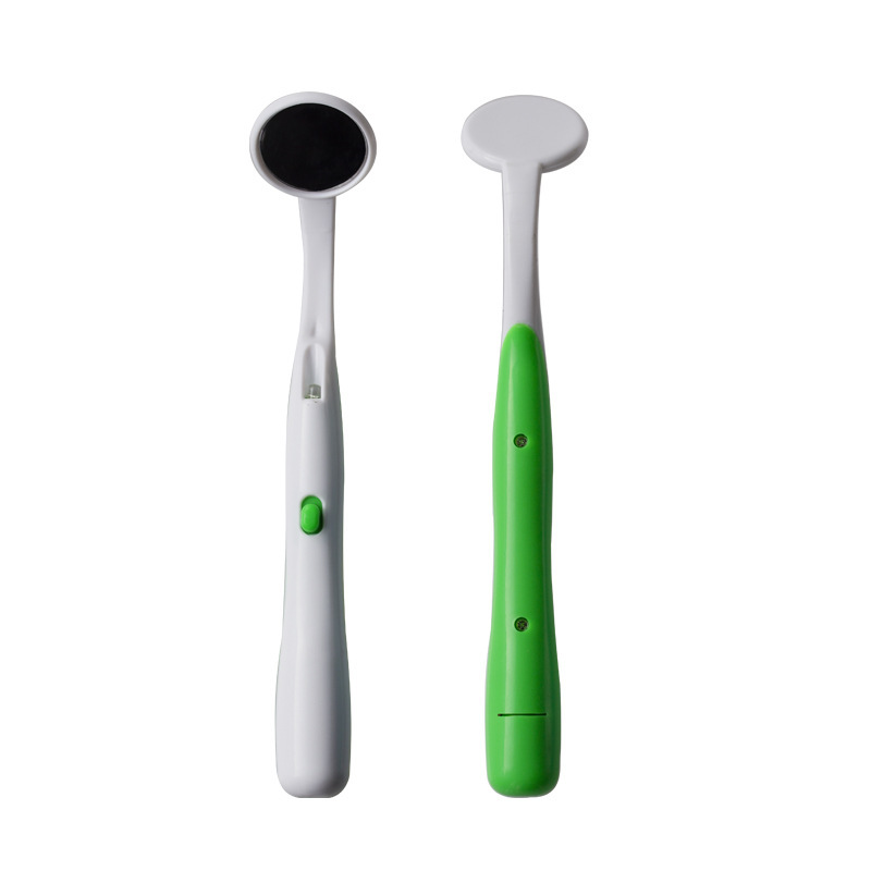 牙医口腔镜带灯LED口镜家用牙科 口腔看牙结石防雾检查工具|undefined