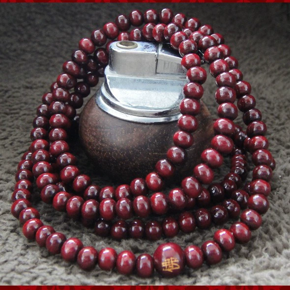К Average rosary with round beads sandalwood Bracelet Wooden accessory 108 beads