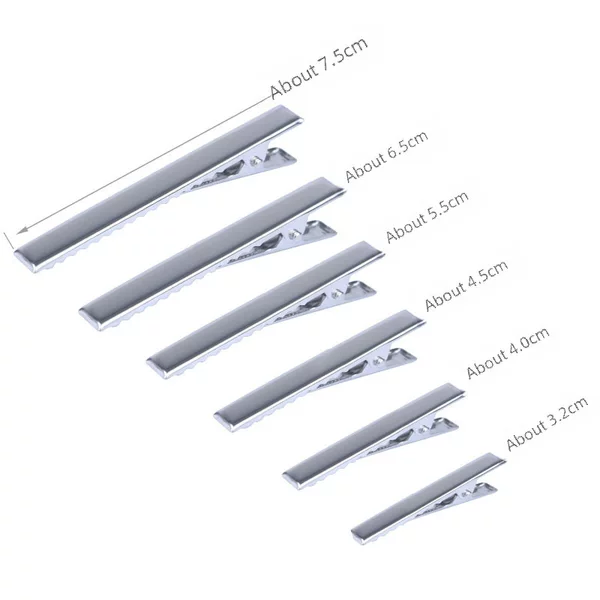 diy handmade material hairpin hairpin small tip seamless hairpin side clip alligator clip iron hairpin square clip