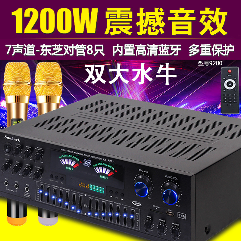 5チャンネルパワーアンプ家庭用ハイパワーパワーアンプKTVプロフェッショナルフィーバーバスデジタル7チャンネル5.1パワーアンプ|undefined