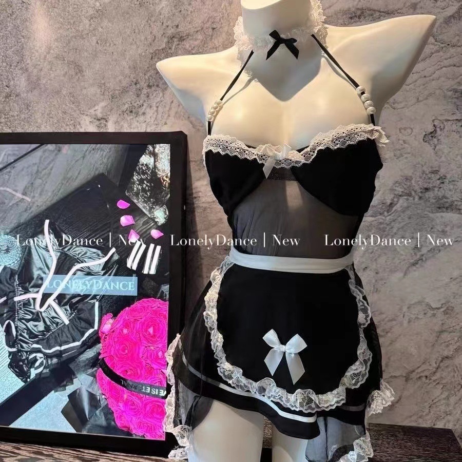 Sexy lingerie plus size sexy maid outfit cosplay secondary role playing pajamas maid uniform suit