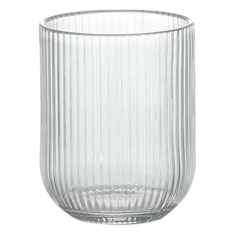 Raya vertical color original Café resistente al calor vidrio recto vidrio extracción en frío latte taza de vidrio transparente whisky cerveza