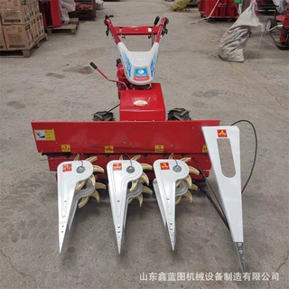 多种农作物收割小型多行割晒机 手扶式玉米秸秆高粱杆收割机