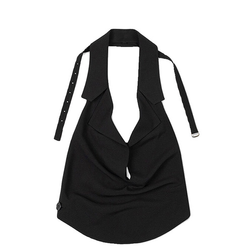 LOW CLAS**C Vest Suspender Women's 2024 Summer New Korean Niche Sexy Backless Bottoming Sleeveless