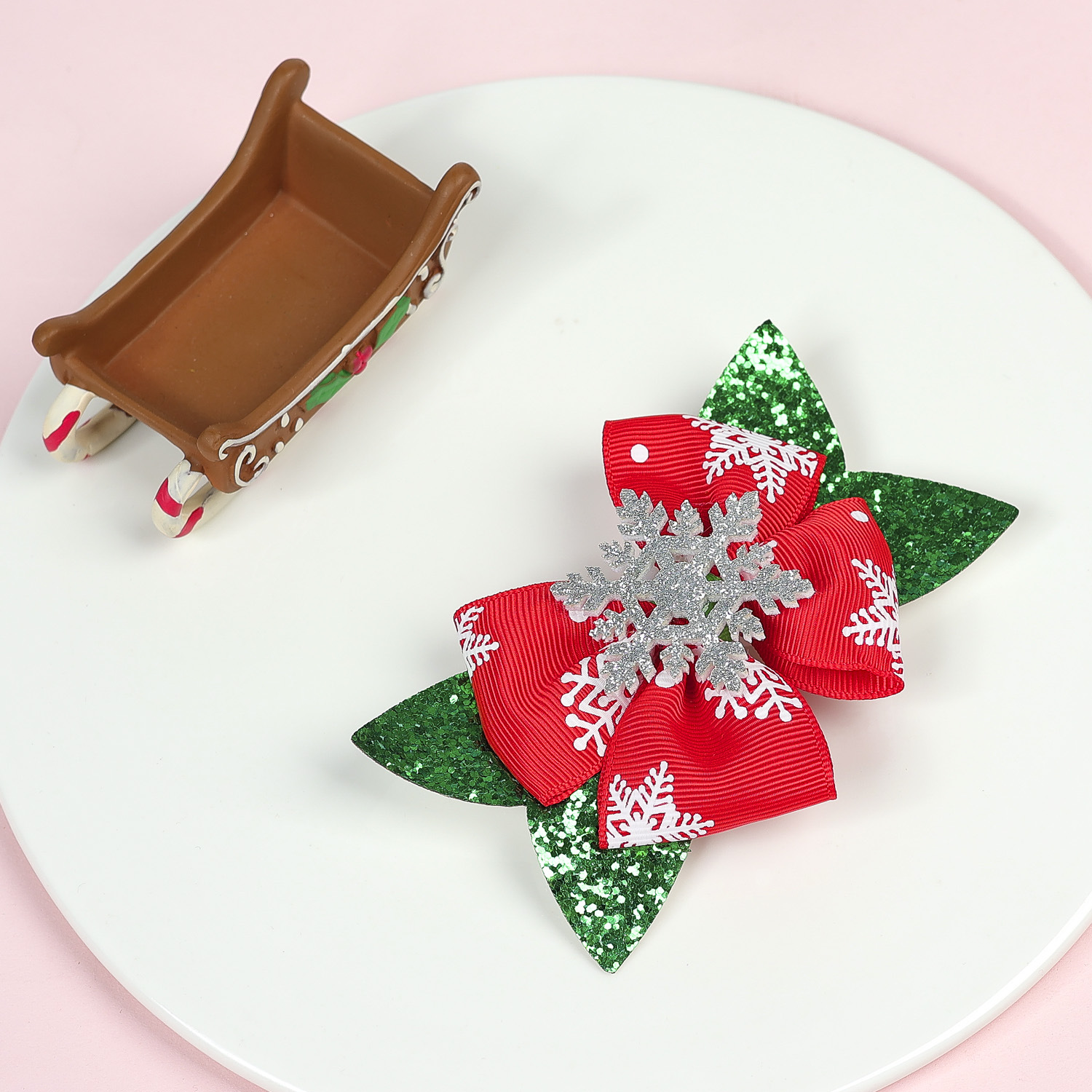 Christmas Festival Christmas Tree, Snowflake, Elk Pattern Christmas Cute Christmas Tree Snowflake Elk Ribbon Festival Party Supplies Party Accessories Any Match Assortment Pack