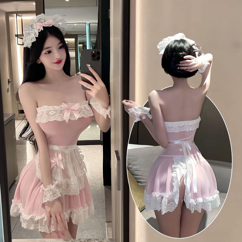 Sexy Lingerie, Sexy Mesh, See-Through Tube Top, Maid Outfit, Passionate Uniform, Pure Lust Style Girl Dress, Dropshipping Sexy Lingerie, Sexy Mesh, See-Through Tube Top, Maid Outfit, Passionate Uniform, Pure Lust Style Girl Dress, Dropshipping