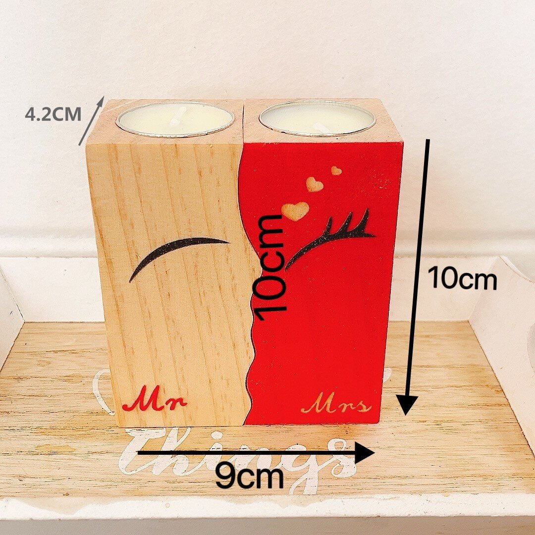 Amazon caliente titular de la vela Día de San Valentín amor decoración del hogar decoración de la boda