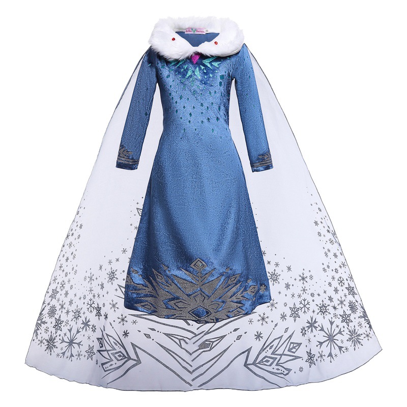 20,21 millones de niños del festival Santo vestido congelado princesa ropa de los niños niña Aisha princesa vestido de los niños vestido congelado
