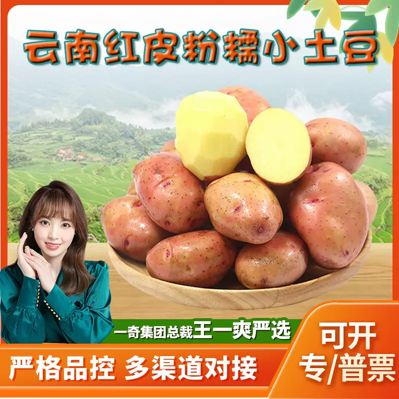 【严选】云南红皮小土豆代发3/9斤新鲜黄心香糯迷你土豆应季蔬菜