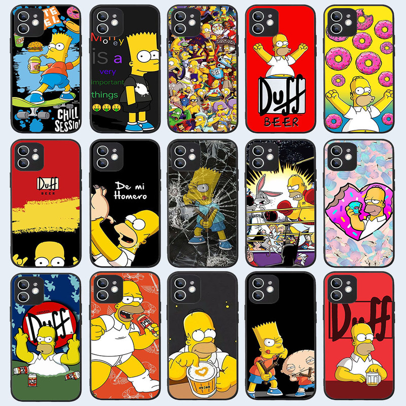 Suitable for iPhone 17 Phone Case, New and Interesting Cartoon Cute Simpsons Creative and Personalized Phone Case for Foreign Trade Suitable for iPhone 17 Phone Case, New and Interesting Cartoon Cute Simpsons Creative and Personalized Phone Case for Foreign Trade