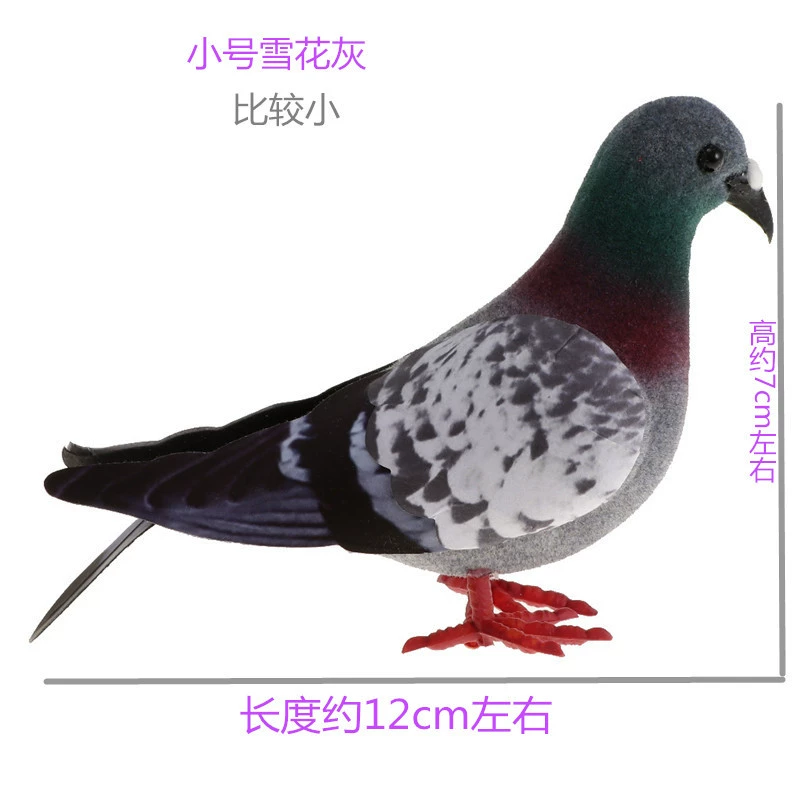 Модельная маленькая серая голубь-кукла Wild Pigeon Flower Pigeon Поддержка фотографии игрушечная реквизит 教学 aid 模拟 птица