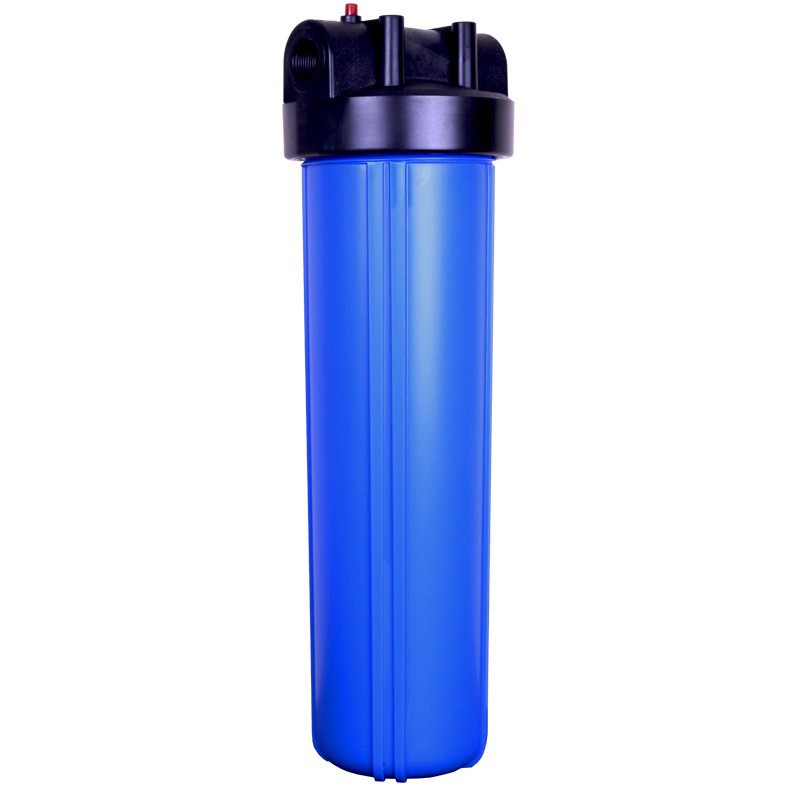 20 pulgadas de grasa grande botella de filtro comercial casa entera purificador de agua botella de Filtro 1 pulgadas DN25 interfaz cartucho de filtro de flujo grande