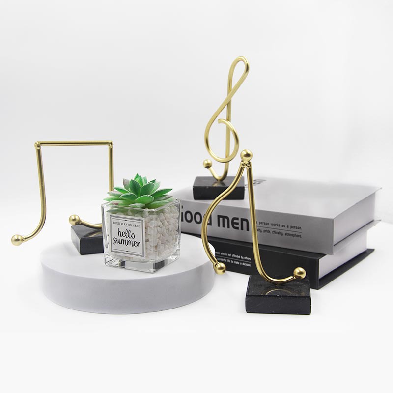 Luz nórdica notas de lujo decoración de mármol TV gabinete decoración suave adornos de mármol