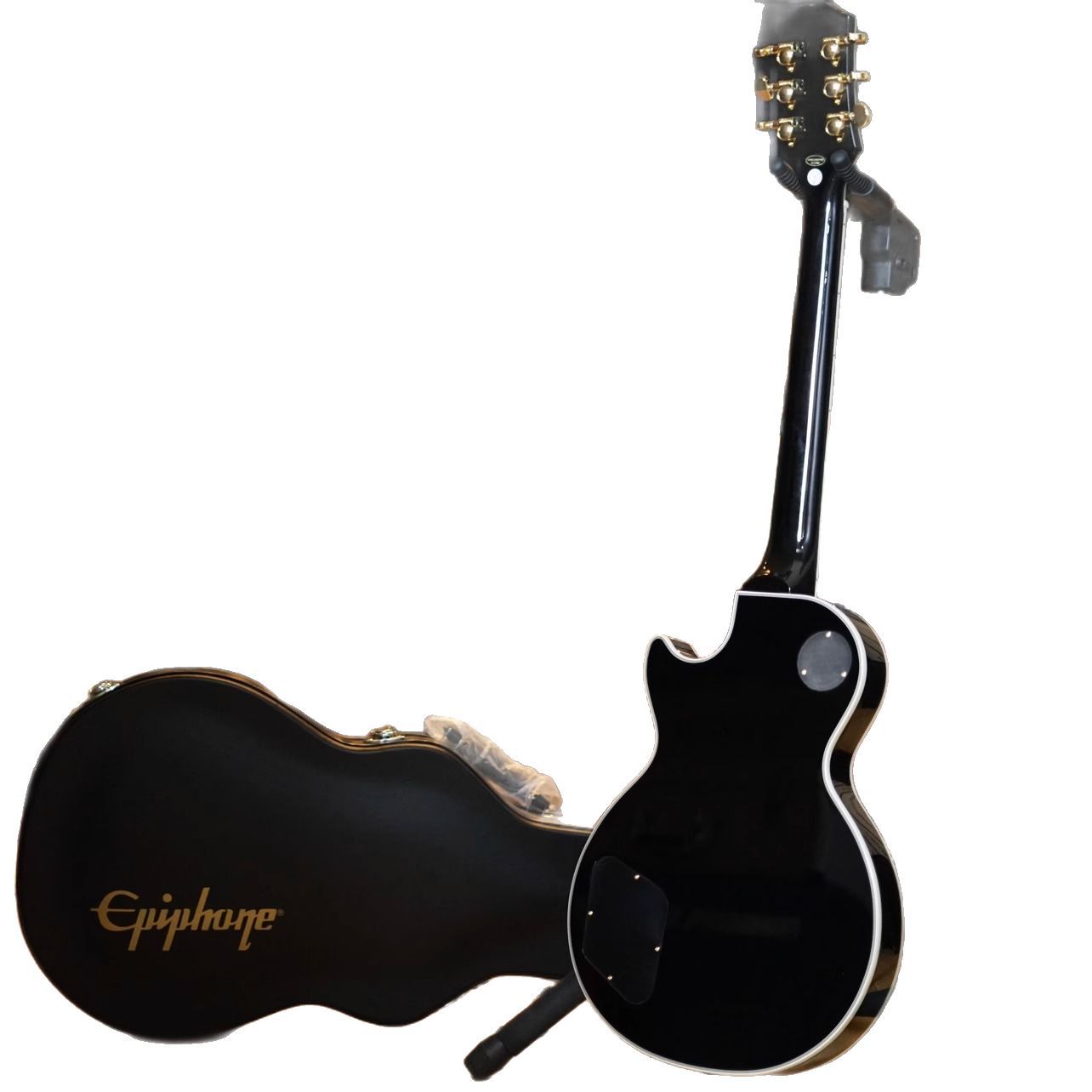 Epiphone Black Card Les Paul Custom Electric Guitar 5