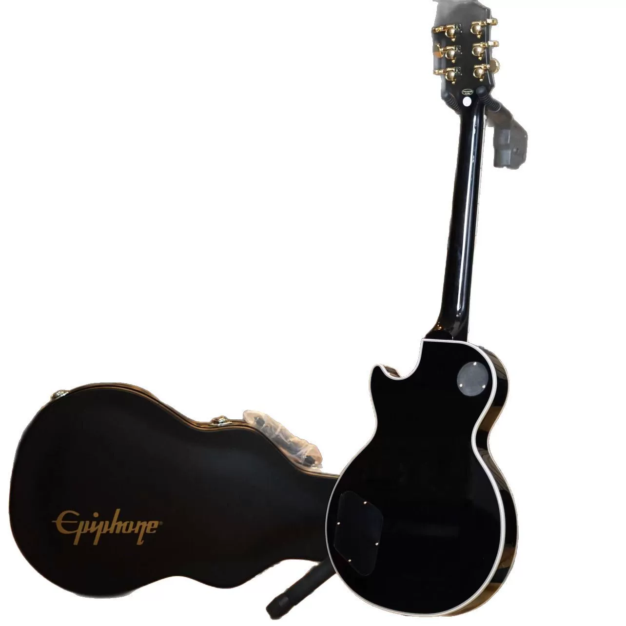 Эпифон черная карта Les Paul Custom электрогитара
