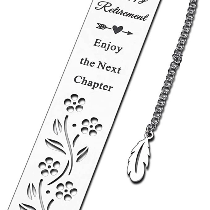 Marcador de acero inoxidable grabado hueco transfronterizo Marcador del día del maestro Día de San Valentín Navidad Marcador de metal Regalo