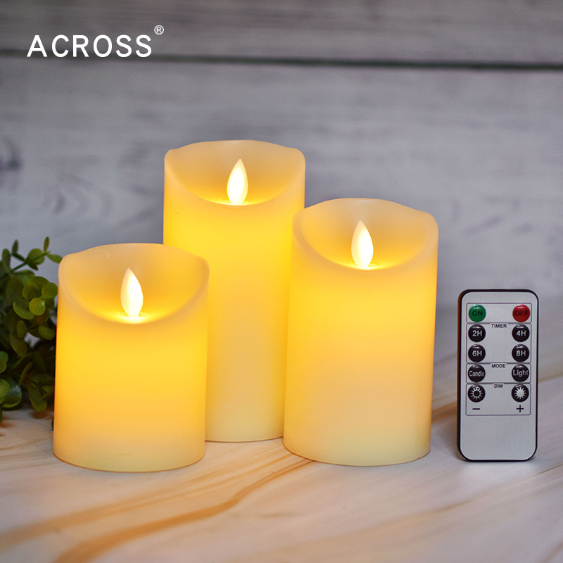Control remoto LED lámpara de vela electrónica atmósfera de boda props simulación de llama creativa lámpara de noche vela recargable lámpara de Buda