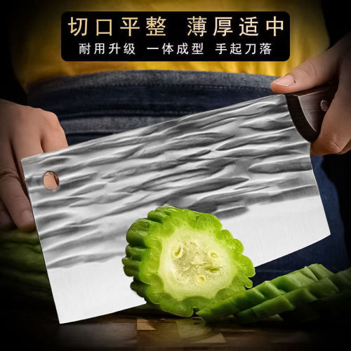 Influencer Thickened Hand Forged Slicing Knife Multi-functional Fish Head Knife Sharp Kitchen Meat Cutting Knife Household Vegetable Cutting 