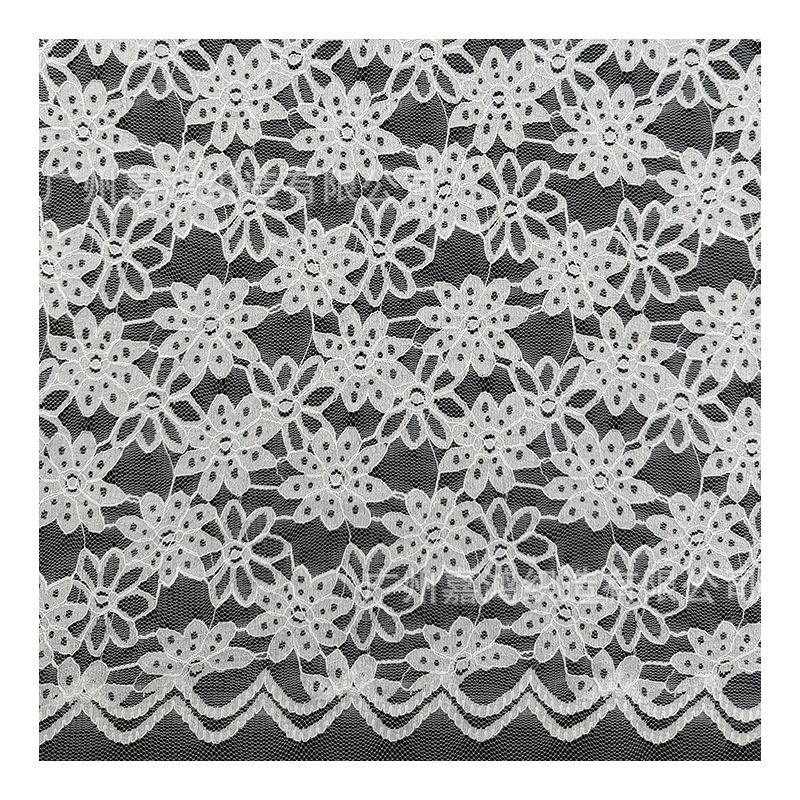 Tejido de encaje de diamante estilo francés temperamento de moda ropa de mujer falda flor de encaje fábrica de stock