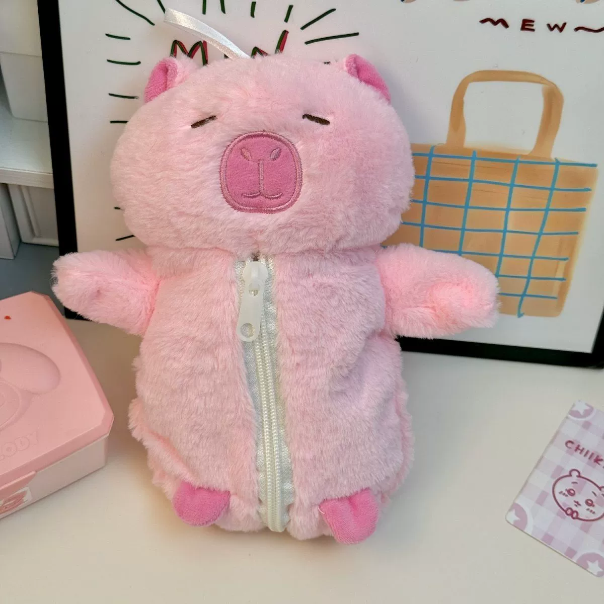 Мягкий пенал Brand Doll, вместительная мультяшная сумка-карандашница для школьников, плюш, 0,06 кг