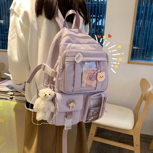 2024 new schoolbags for girls, primary and secondary school students, junior high school students, ins, children and girls, large capacity, high-looking backpacks