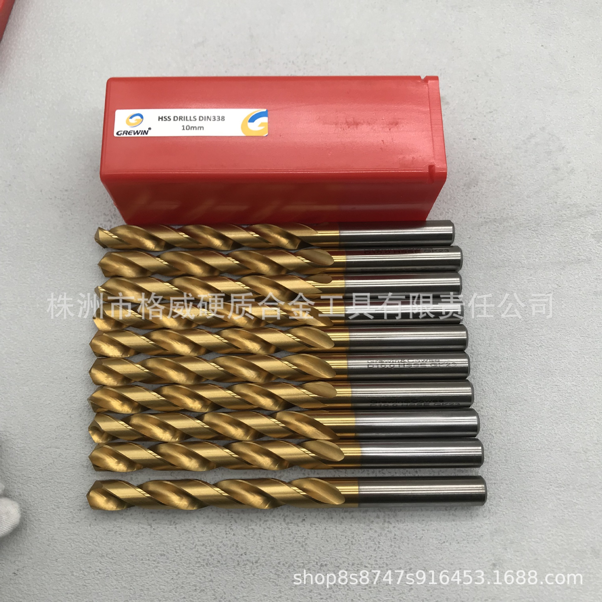 Grewin&Cowee高速钢直柄麻花钻HSSM2氮化钛铝涂层精准高效耐用