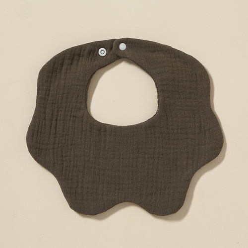 360 baby pure cotton gauze saliva napkin 6-layer baby absorbent spitting bib newborn bib bib neck pad snap button