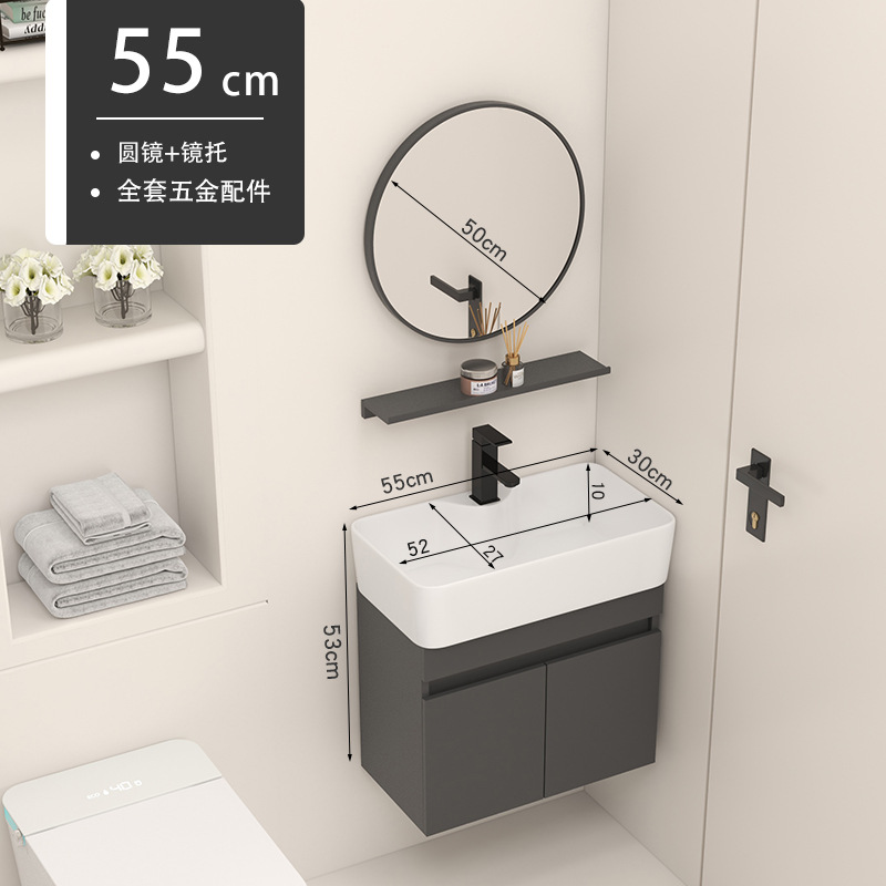 5530 Cabinet + grifo + espejo redondo