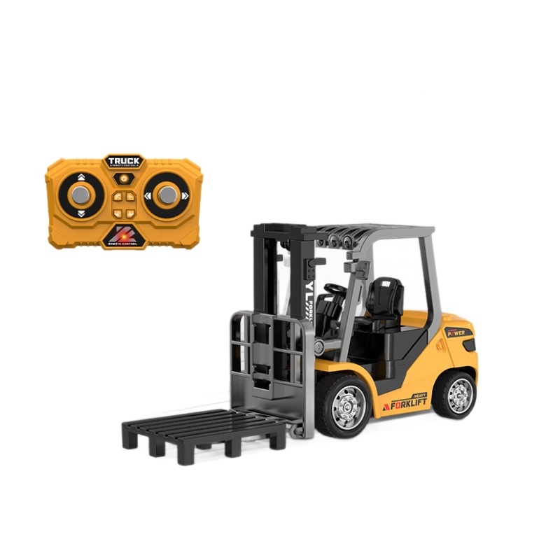 1: 64 bluetooth mini aleación pequeña carretilla elevadora control remoto coche coche modelo excavadora mesa de juguete chico