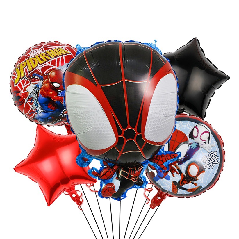 Comercio exterior transfronterizo Marvel cumpleaños globo traje Iron Man Spider-Man juguete para niños al por mayor globo de película de aluminio