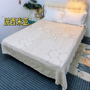 Manufacturer Wholesale Hemp Material Printed Bed Sheetss Thickeneded and Comfortable to Sleep on Soft and Waxy Delicate Touch Sweat-Absorbent Breathable Bed Blanket