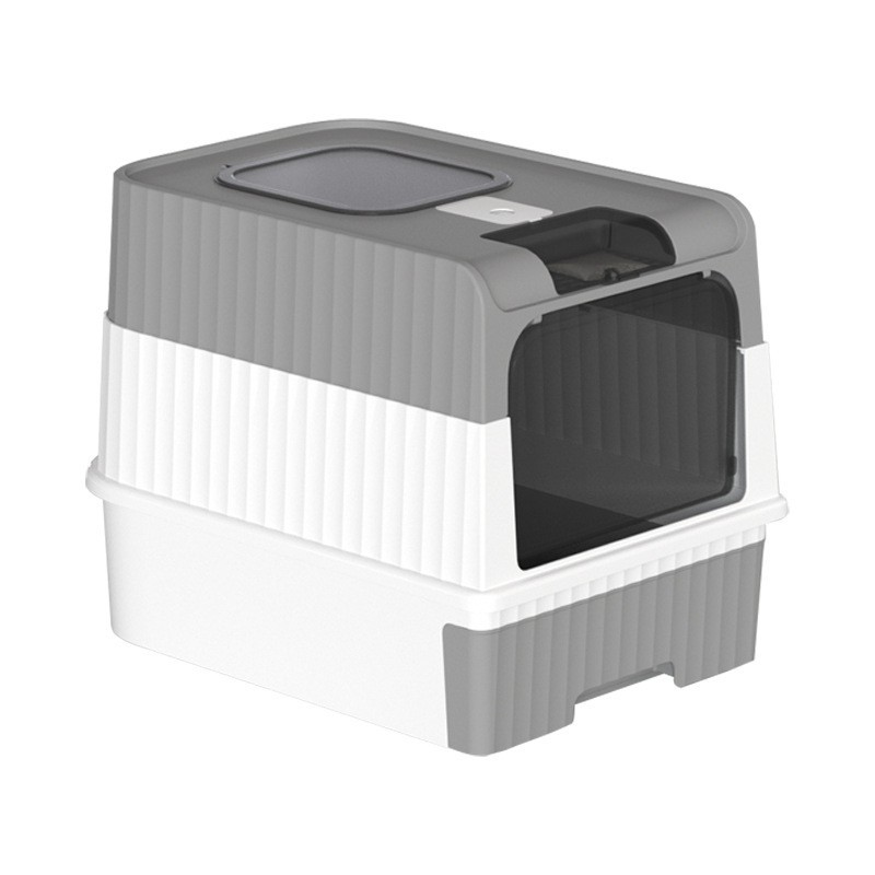 Super gran lavabo de arena para gatos explotador transfronterizo totalmente cerrado plegable cajón de inodoro para gatos lavabo de excremento para gatos a prueba de derrames al por mayor